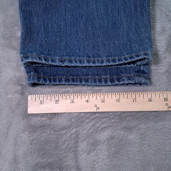 Levis 501 XX Jean Men 32x33, Tag 32x34 Blue Denim Button Fly Relaxed Straight - Picture 11 of 15
